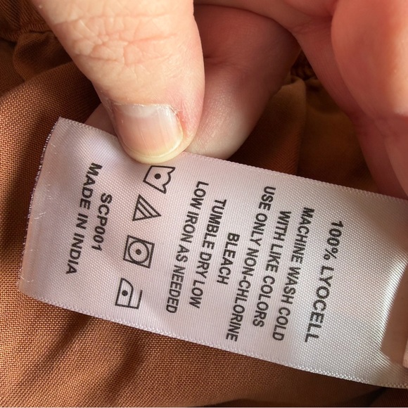 Quince Vintage Wash Tencel Utility Short in Terracotta Size Large - Picture 6 of 7